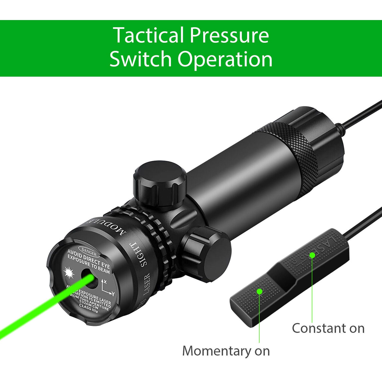 Tactical Green Laser Sight Rifle Dot Scope