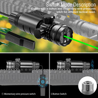 Thumbnail for Tactical Green Laser Sight Rifle Dot Scope