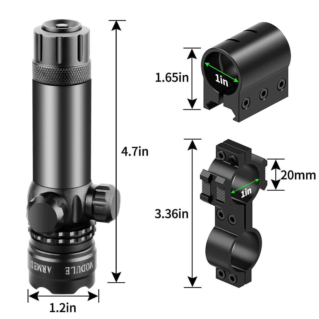 Tactical Green Laser Sight Rifle Dot Scope