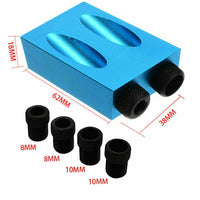 Thumbnail for Pocket Hole Jig Kit Dowel Drill Joinery Kit 34PCS