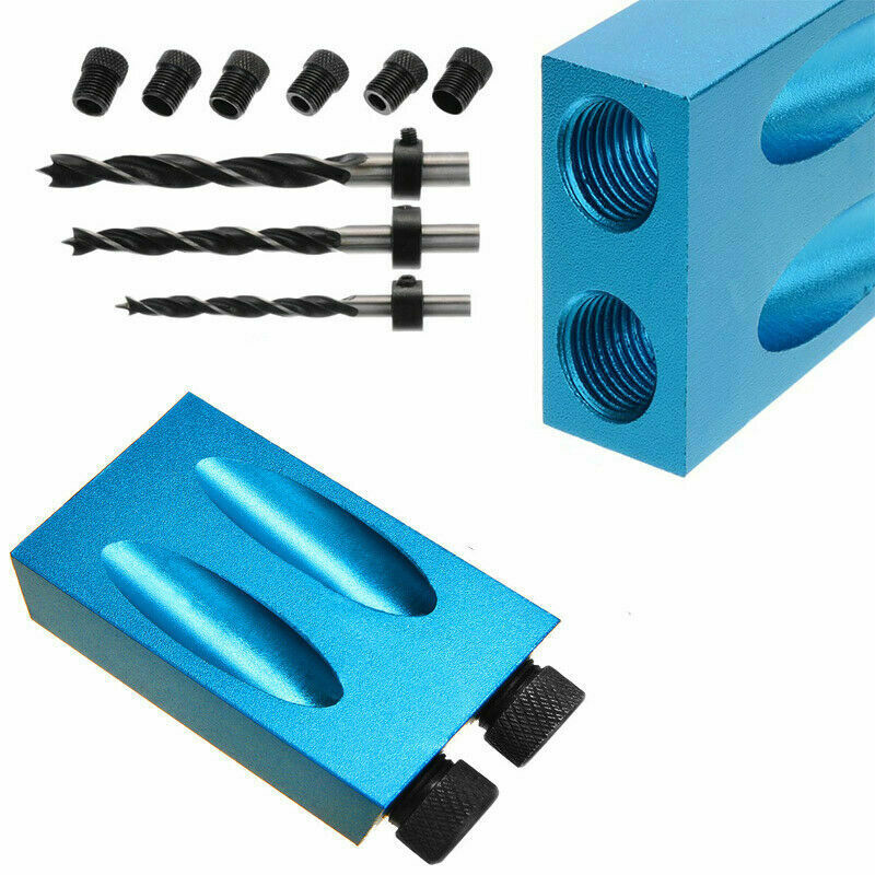 Pocket Hole Jig Kit Dowel Drill Joinery Kit 34PCS