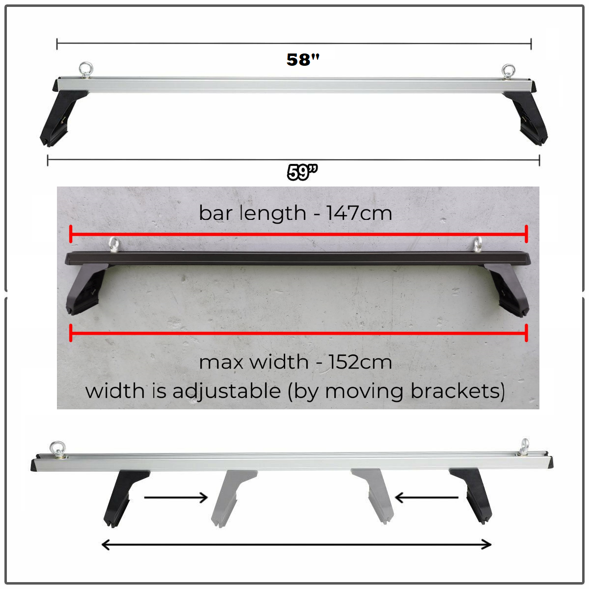 Car Roof Racks / Cross Bar / Roof Rack Suitable for Use With Toyota