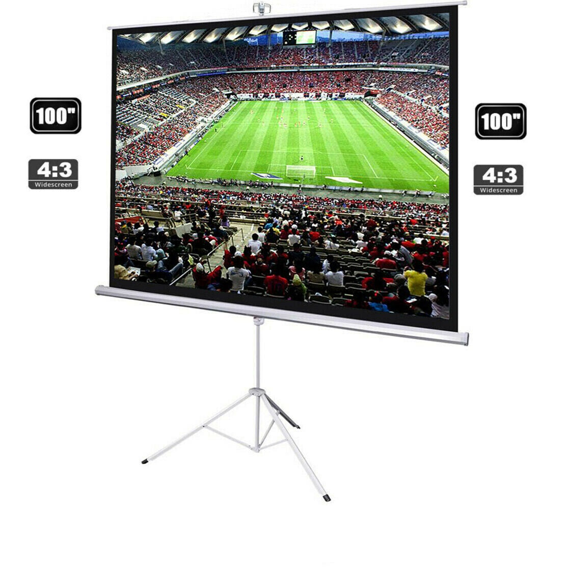 100" Portable Projector Screen with Stand