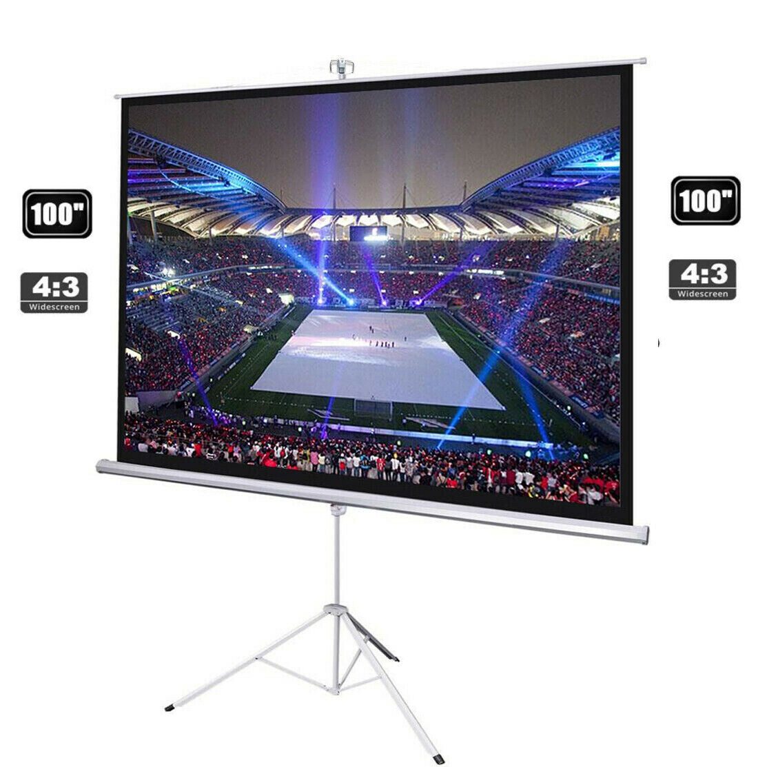 100" Portable Projector Screen with Stand