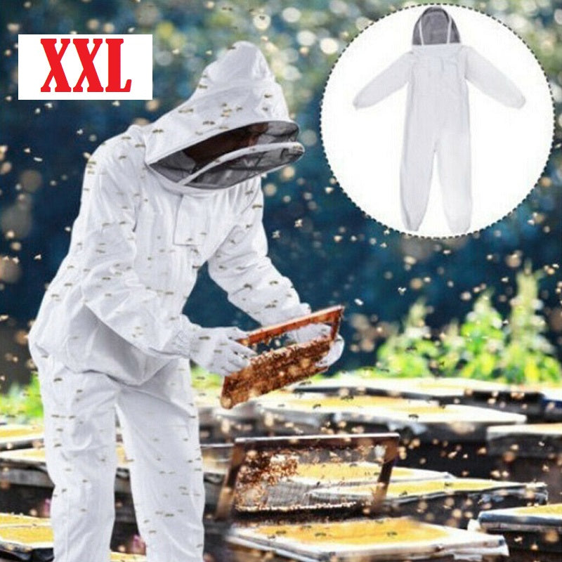 Beekeeping Suit Hooded Veil Bee Farm Clothing XXL