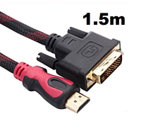 Thumbnail for HDMI to DVI Cable for Monitor PC Laptop