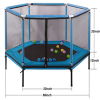 Thumbnail for Mini Trampoline 60inch Blue