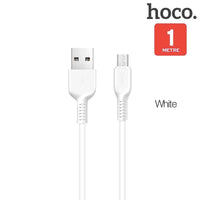 Thumbnail for HOCO Flash Micro Charging Cable White 1 Meter